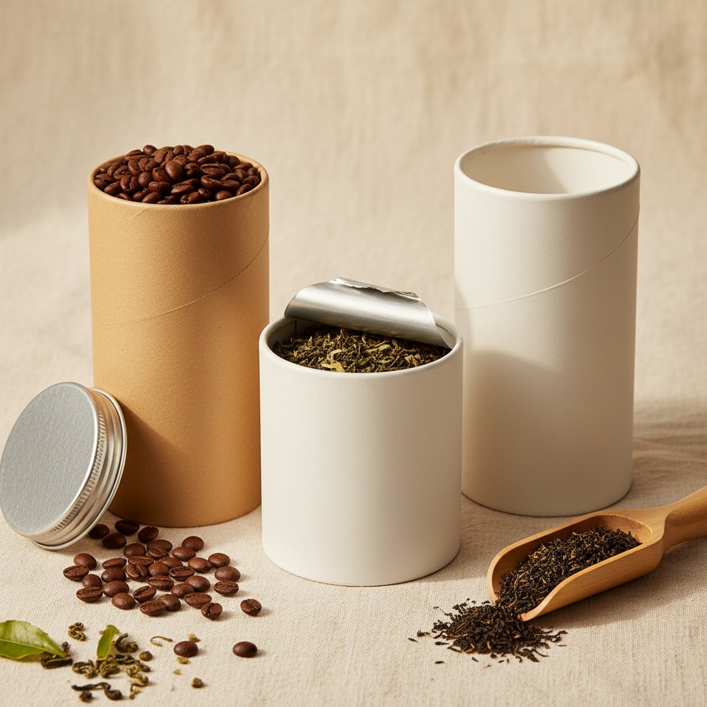 茶葉咖啡紙罐包裝設計展示